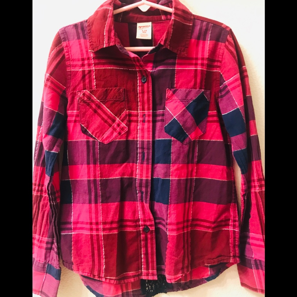 Arizona Girls Long Flannel Shirt